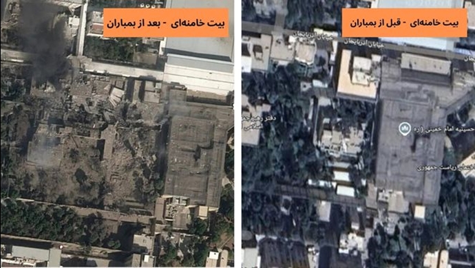 برگزاری مراسم ختم خانواده علی خامنه‌ای سه ماه پس از کشته شدن