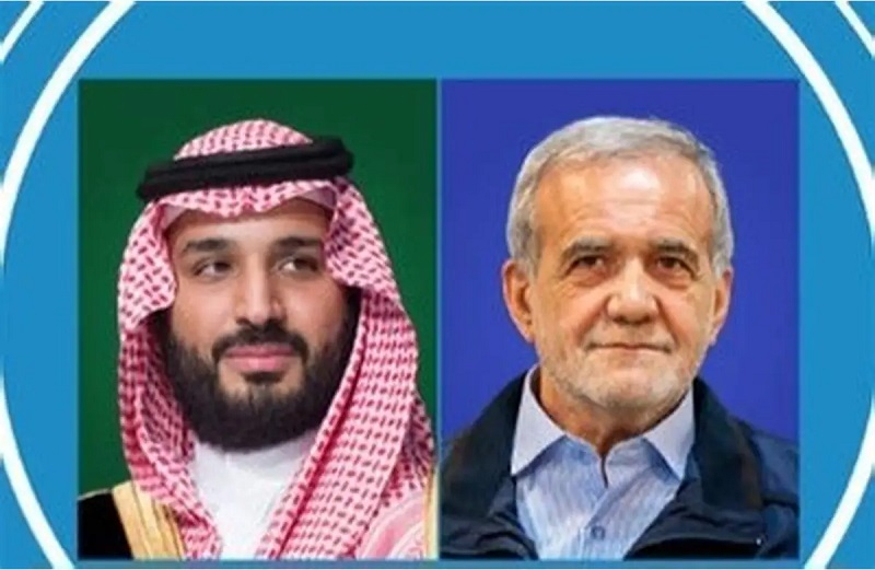 Pezeşkian Məhəmməd Bin Salmanla danışıb