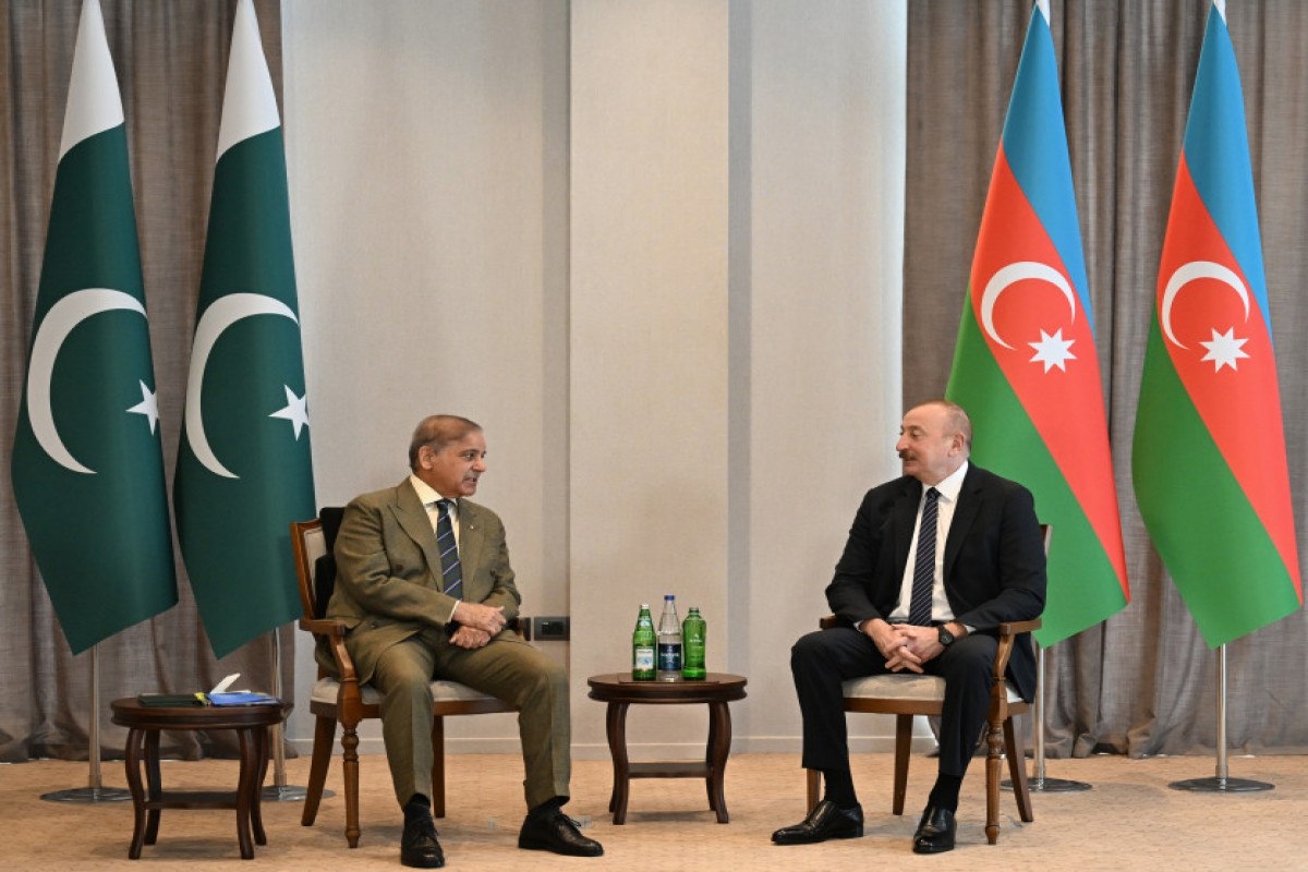دیدار پرزیدنت علی اف با نخست‌وزیر پاکستان در لاچین