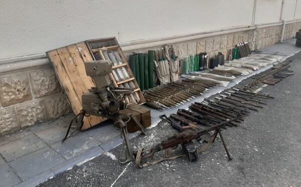 Xocavənddə ermənilərdən qalmış silah-sursat aşkarlandı