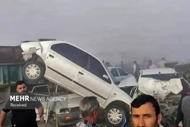 İranda dəhşətli yol qəzası: 50 avtomobil bir-biri ilə toqquşdu-Ölənlər və yaralananlar var - FOTOLAR