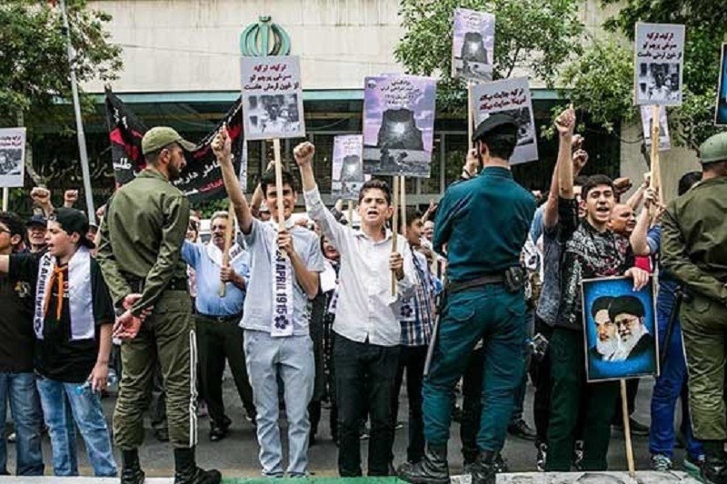İranda ermənilərin "soyqırım" aksiyaları keçirilir-FOTOLAR