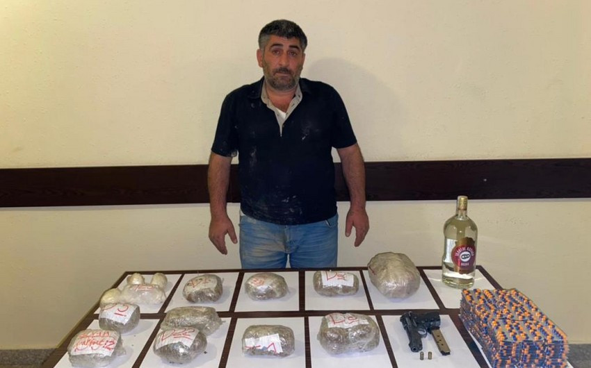 İrandan Azərbaycana keçmək istəyən narkotacirlər saxlanılıb, silah-sursat götürülüb