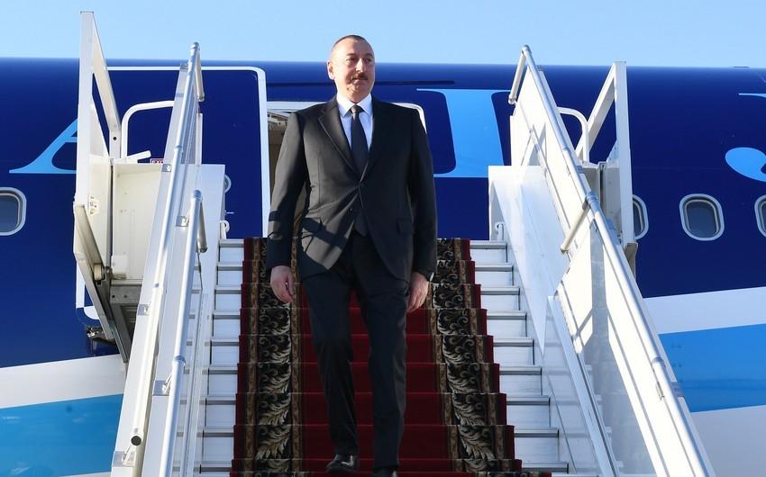 Prezident İlham Əliyevin Türkiyəyə səfəri başlayıb