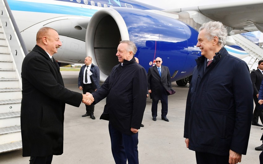 Prezident İlham Əliyevin Rusiyaya işgüzar səfəri başa çatıb
