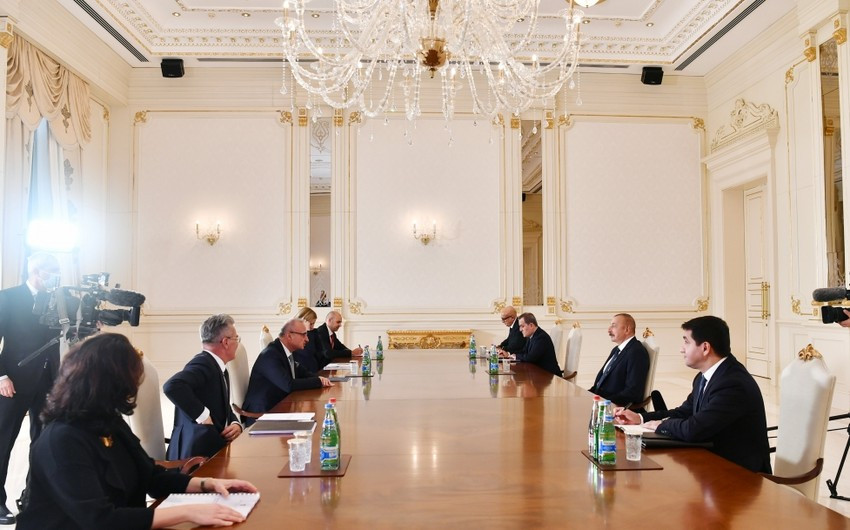 Prezident Xorvatiyanın xarici işlər nazirini qəbul etdi
