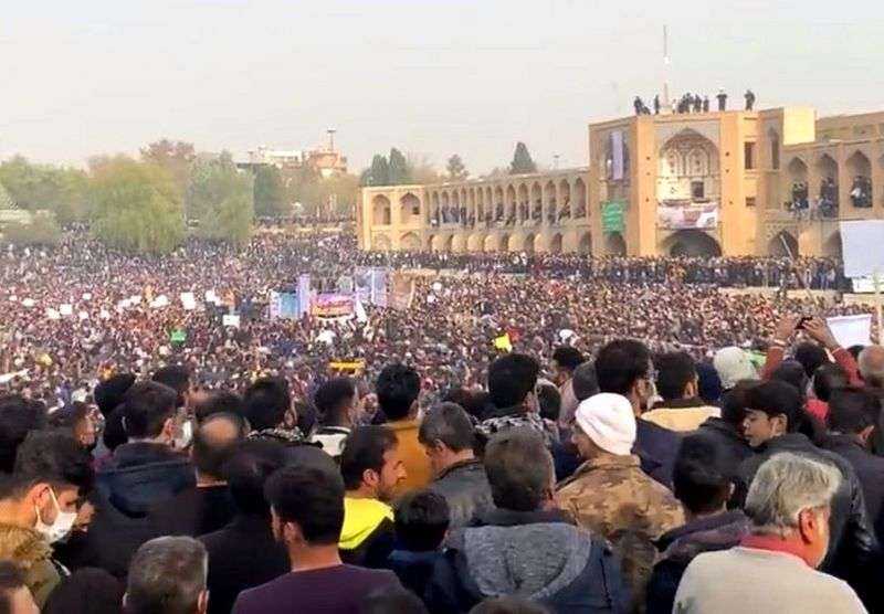 İsfahanda izdihamlı mitinq: Yüz minlərlə əkinçi etiraza qalxdı - FOTOLAR