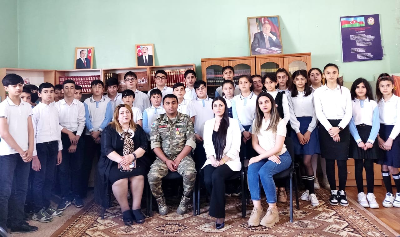 Vətən müharibəsinin qazisi Nurlan Quluzadə ilə görüş keçirilib
