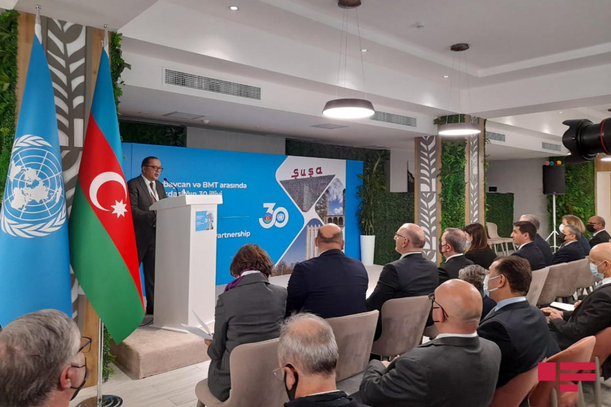 Şuşada Azərbaycan-BMT tərəfdaşlığının 30 illiyinə həsr olunmuş toplantı keçirilir