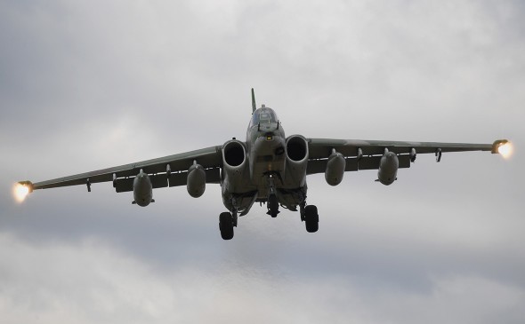 Rusiyanın Su-25 qırıcısı qəzaya uğradı - Pilot öldü