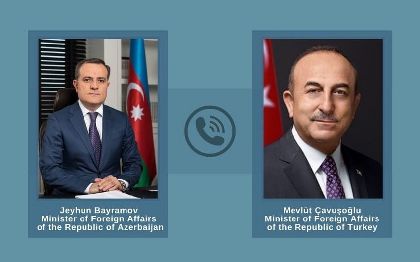 Azərbaycan və Türkiyə XİN başçıları telefonla danışıb